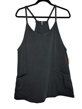 New Free People Hot Shot Mini Dress Black Small Casual Sporty